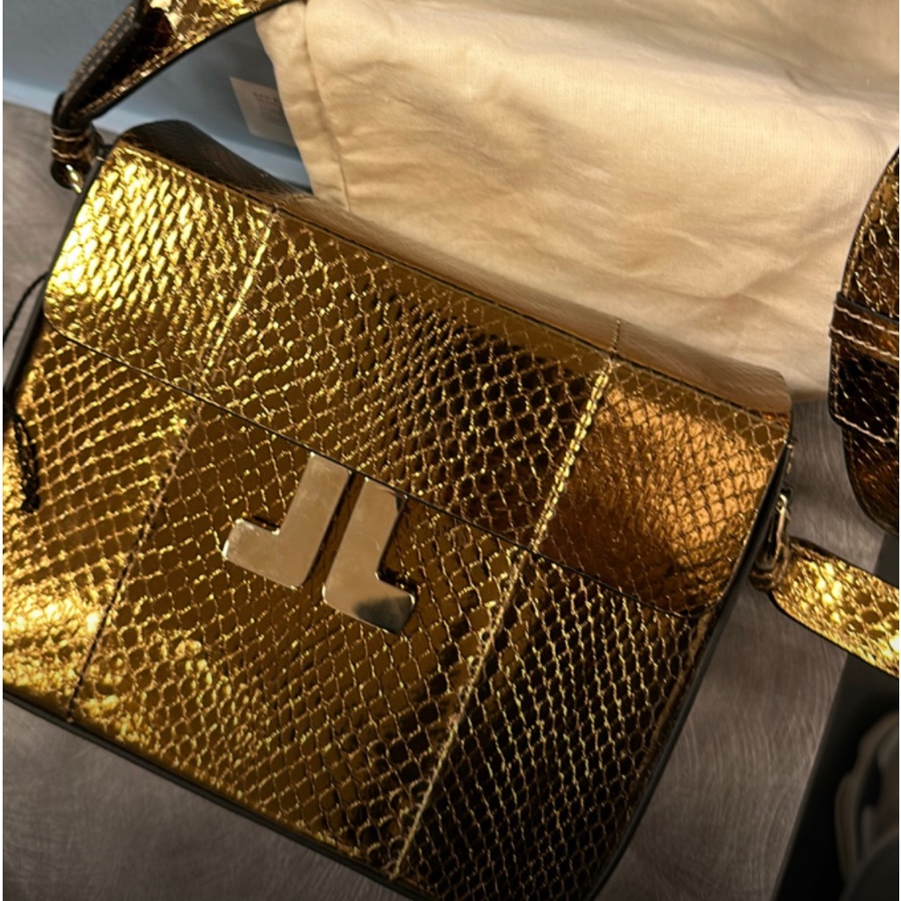 LANVIN - Gold embossed snake crossbody box bag BGRJ05
Box / dustbag